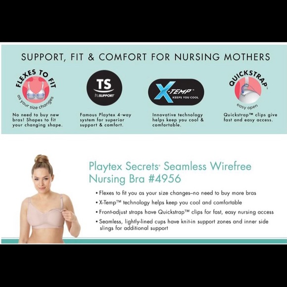 Nursing Bra Playtex Tan - Picture 4 of 14